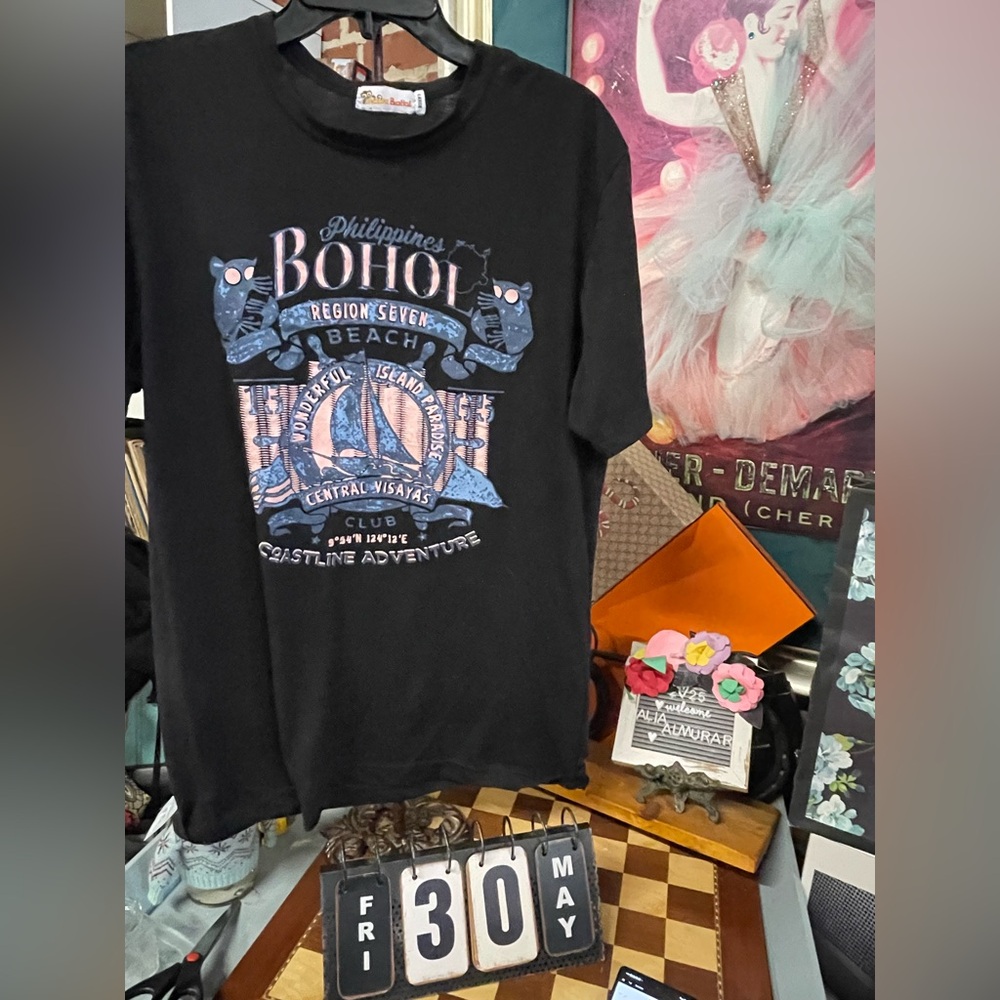 bohol VISIT PHILIPPINES red TEE SHIRT